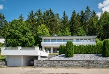 S�dansicht Thronen und Wohnen �ber den D�chern von Tuttlingen