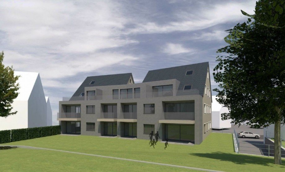 R�ckansicht Dachgeschosswohnung Wehingen