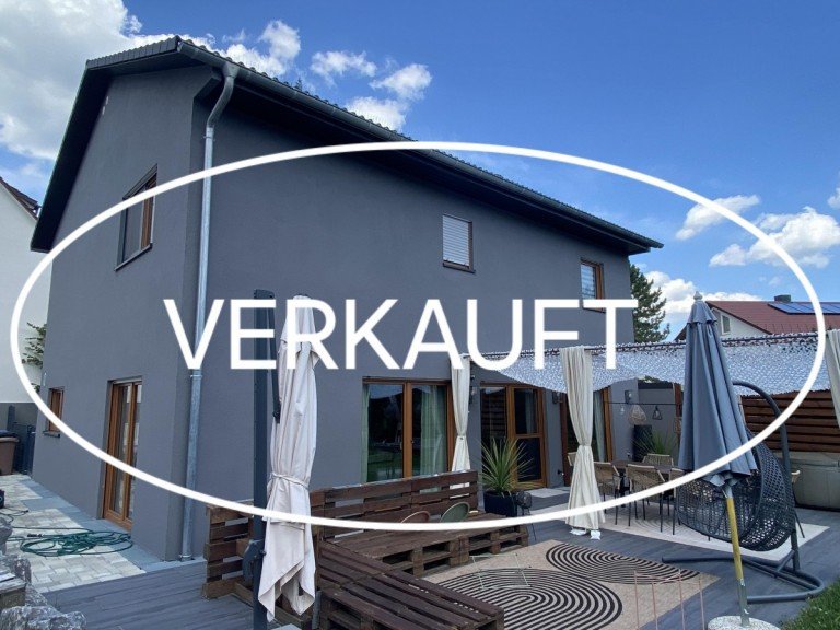 S�dwestansicht Tuttlingen Einfamilienhaus Absolute Seltenheit - Neuwertiges Einfamilienhaus in stadtnaher Lage von Tuttlingen