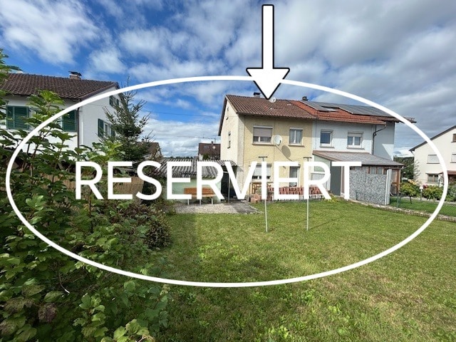 Gartenansicht Me�kirch Doppelhaush�lfte Ein-/Zweifamilienhaus in Me�kirch