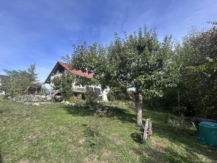 R�ckansicht Mehrfamilienhaus Me�kirch