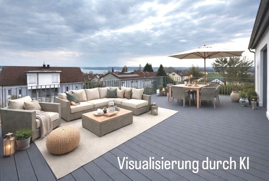 Visaualisierung Balkon Dachgeschosswohnung �berlingen