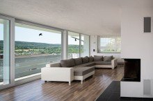 Wohnbereich Thronen und Wohnen �ber den D�chern von Tuttlingen