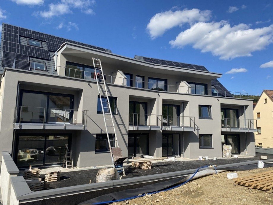 R�ckansicht Dachgeschosswohnung Wehingen