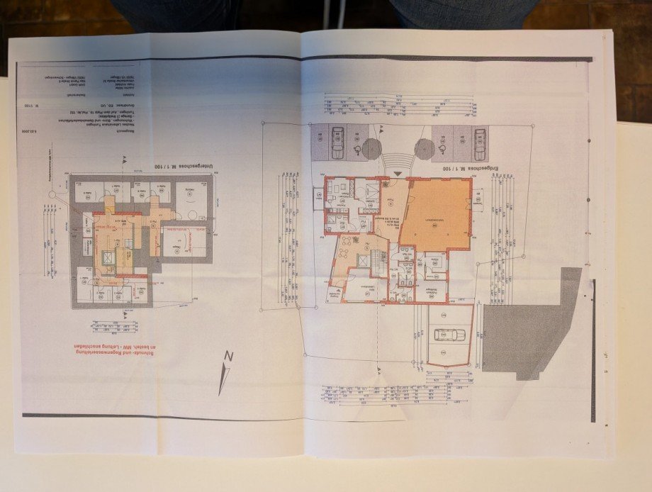 Grundriss UG und EG Etagenwohnung Tuningen