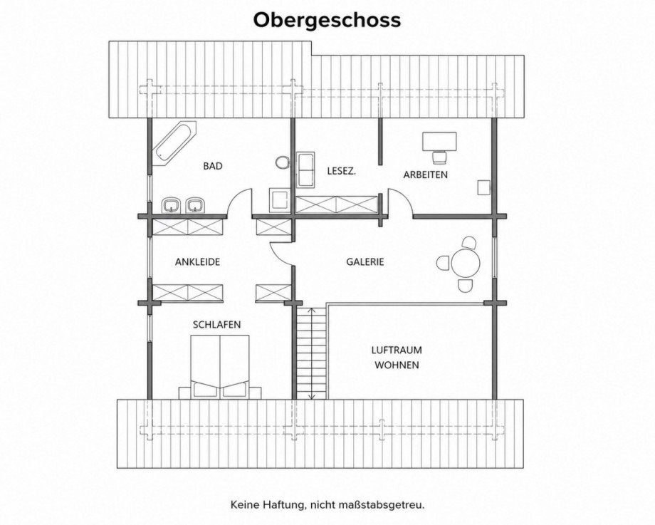 Obergeschoss KI generiert Einfamilienhaus Krauchenwies