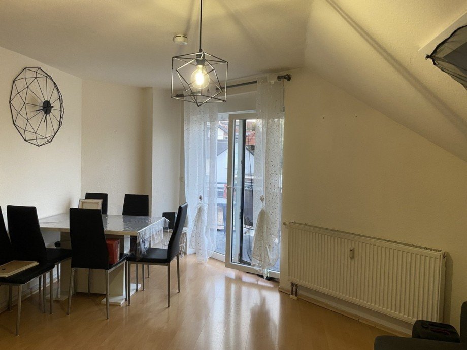 Wohnzimmer Dachgeschosswohnung Wellendingen