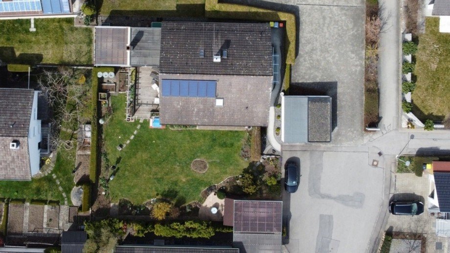 Ansicht von oben Einfamilienhaus Spaichingen